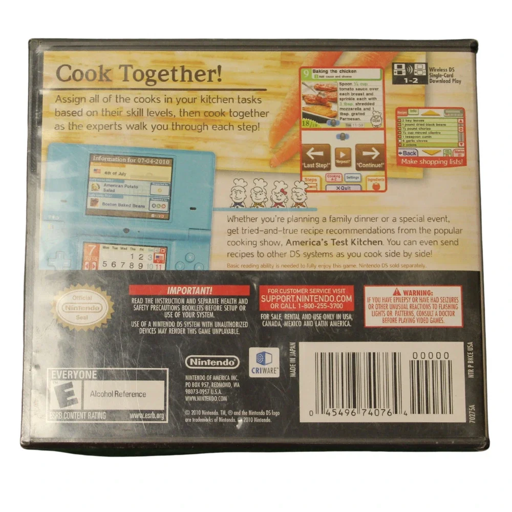 Nintendo DS America’s Test Kitchen: Let’s Get Cooking Brand New Factory Sealed